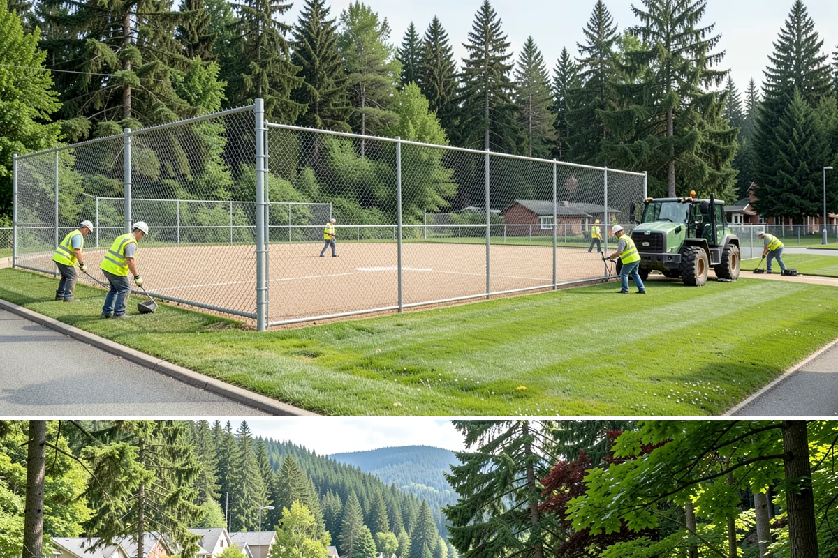 Holiday Lighting in Lake Forest Park, King County, WA - Installation occurs in November, maintenance runs through the holidays, and removal follows in January.