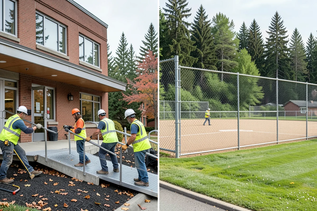 Holiday Lighting in Lakewood, Pierce County, WA - Plan display layout, power sources, and attachment points