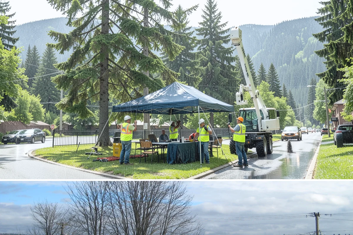 Holiday Lighting in Langley, Island County, WA - Installation occurs in November, maintenance runs through the holidays, and removal follows in January.