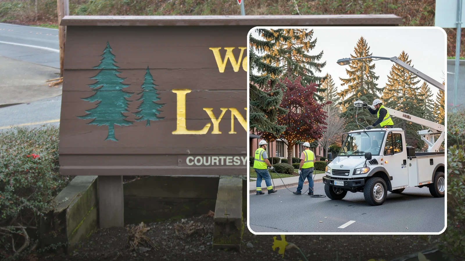 Holiday Lighting in Lynnwood, Snohomish County, WA - Seasonal installation, maintenance, and removal of civic holiday lighting for downtowns and public spaces.