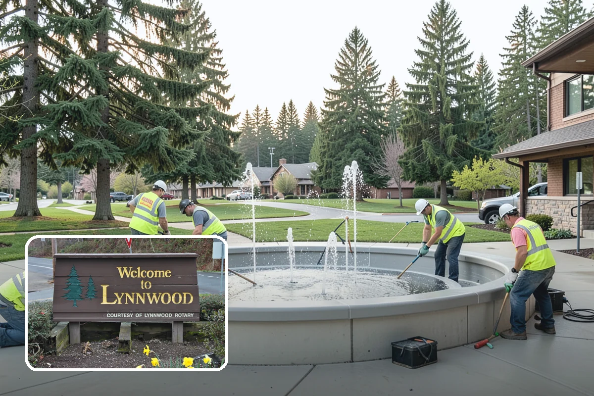 Holiday Lighting in Lynnwood, Snohomish County, WA - Creates welcoming, festive public spaces during winter