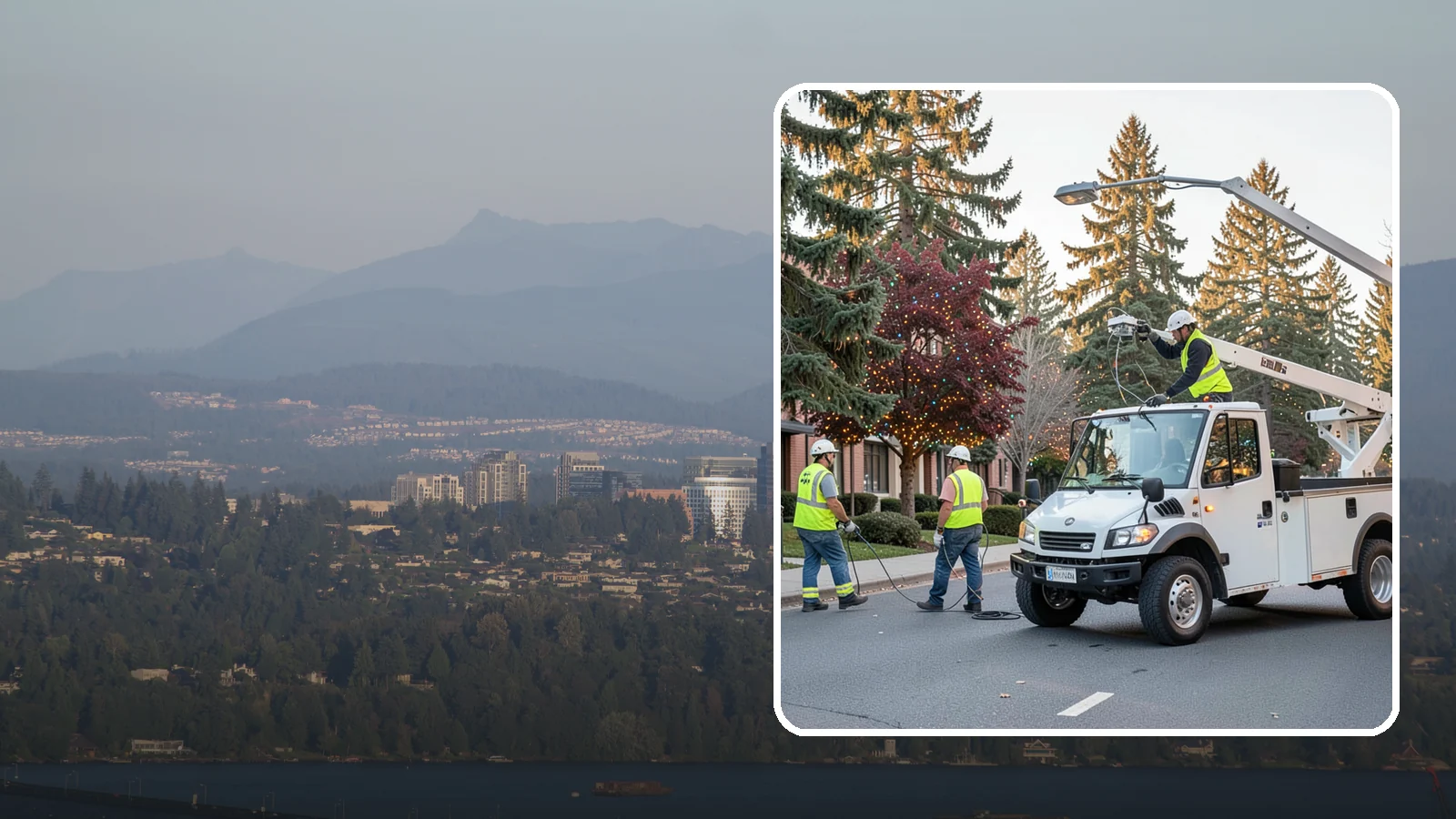 Holiday Lighting in Medina, King County, WA - Seasonal installation, maintenance, and removal of civic holiday lighting for downtowns and public spaces.