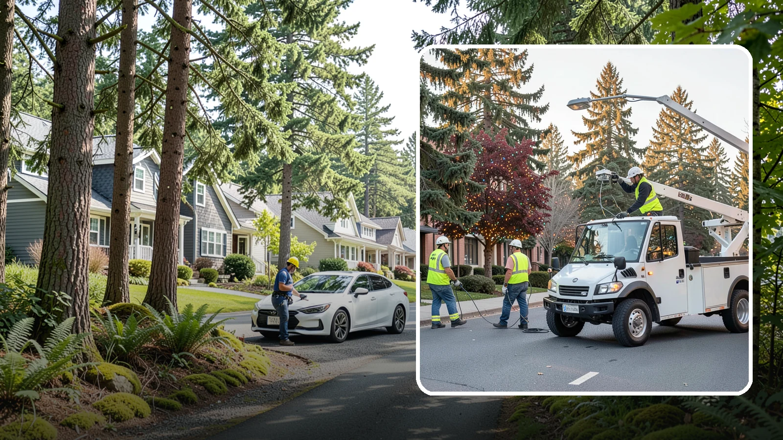 Holiday Lighting in Normandy Park, King County, WA - Seasonal installation, maintenance, and removal of civic holiday lighting for downtowns and public spaces.