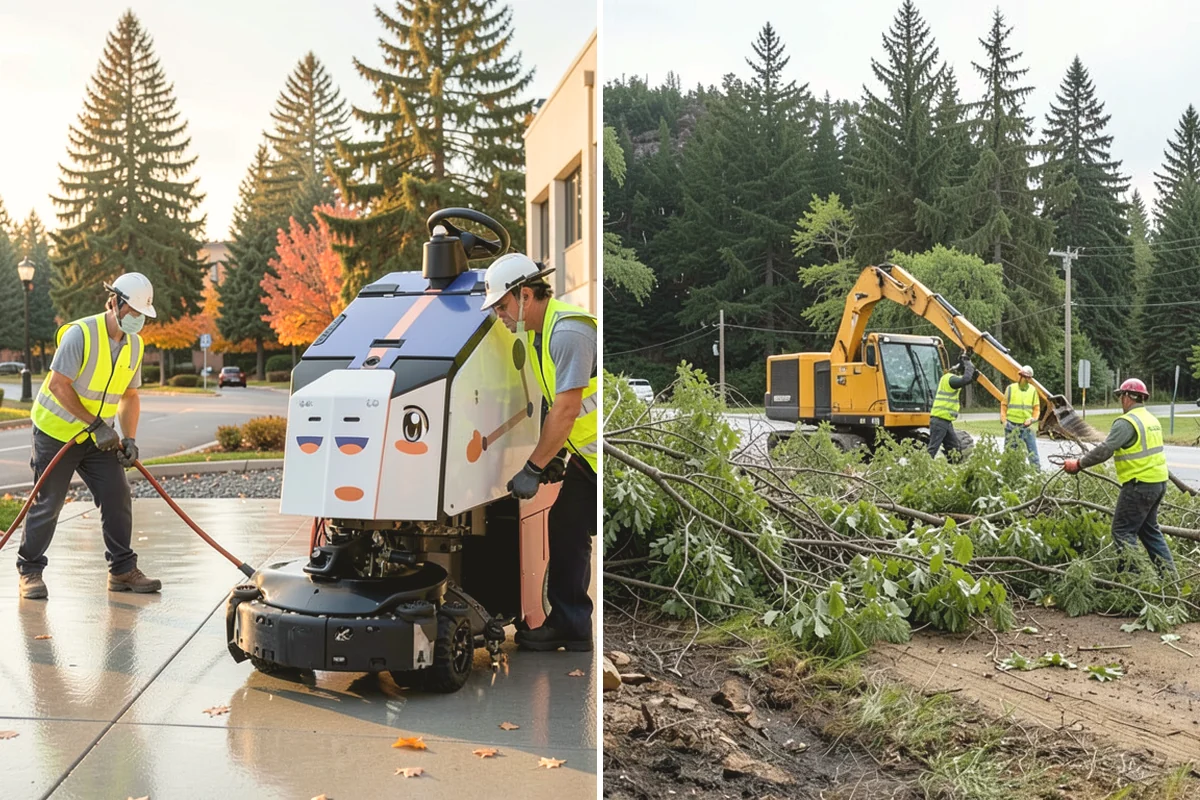 Holiday Lighting in North Bend, King County, WA - Plan display layout, power sources, and attachment points