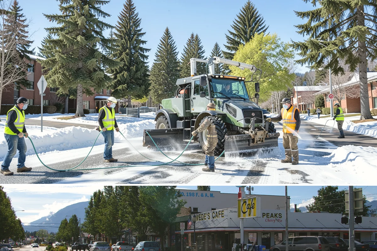 Holiday Lighting in North Bend, King County, WA - Installation occurs in November, maintenance runs through the holidays, and removal follows in January.