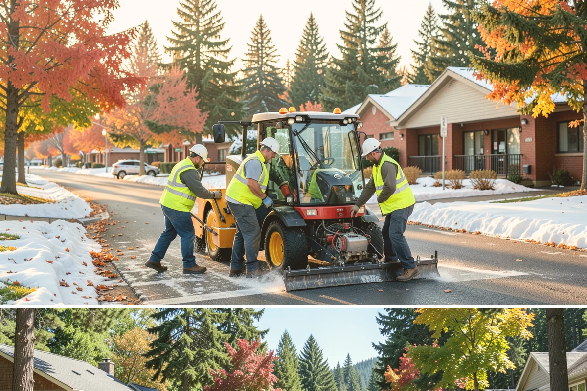 Holiday Lighting in Orting, Pierce County, WA - Installation occurs in November, maintenance runs through the holidays, and removal follows in January.