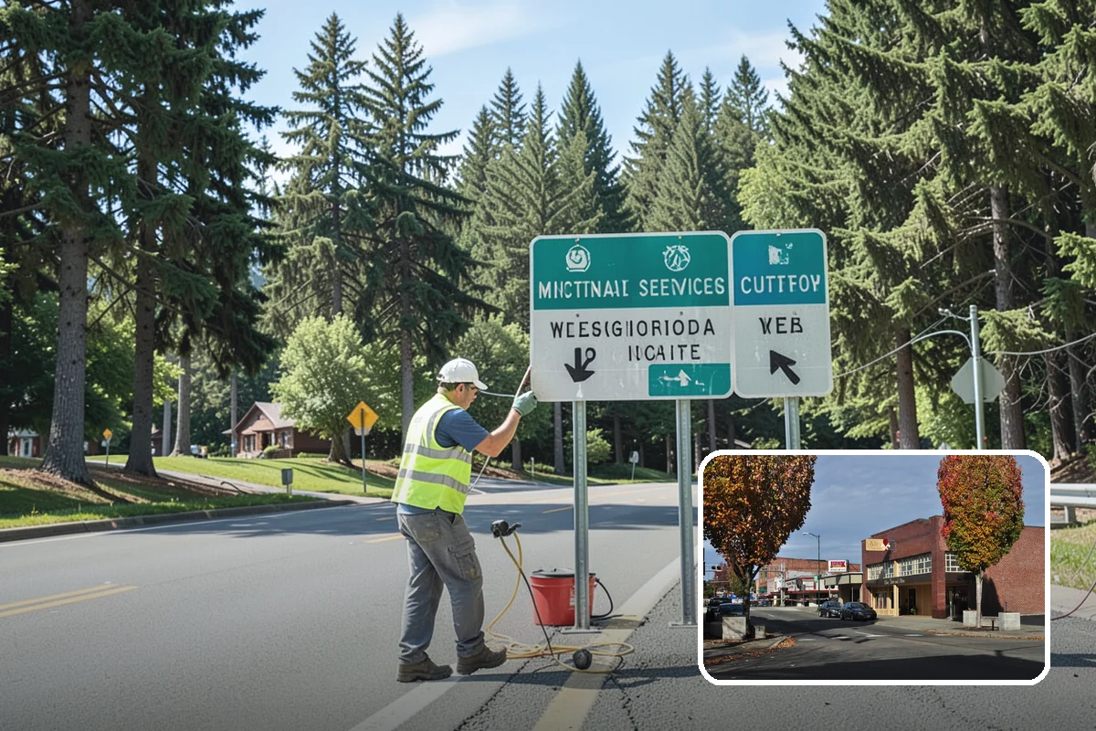Holiday Lighting in Puyallup, Pierce County, WA - Creates welcoming, festive public spaces during winter