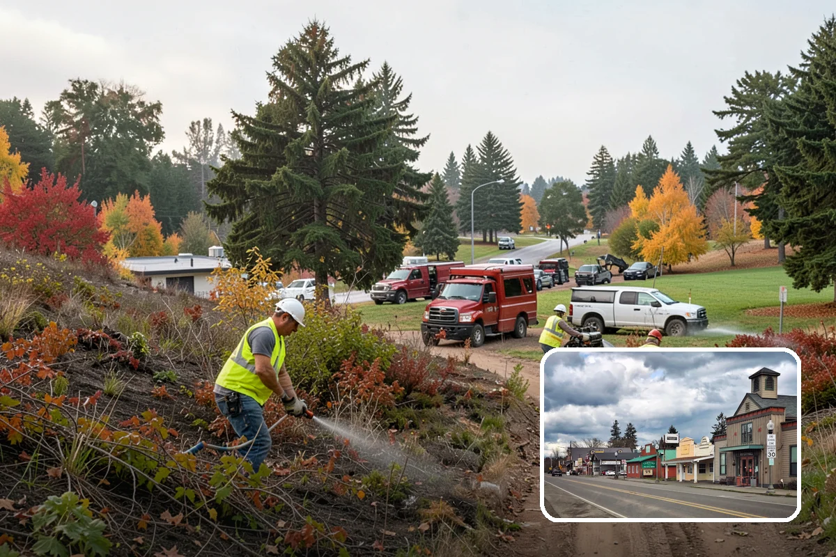 Holiday Lighting in Roy, Pierce County, WA - Creates welcoming, festive public spaces during winter