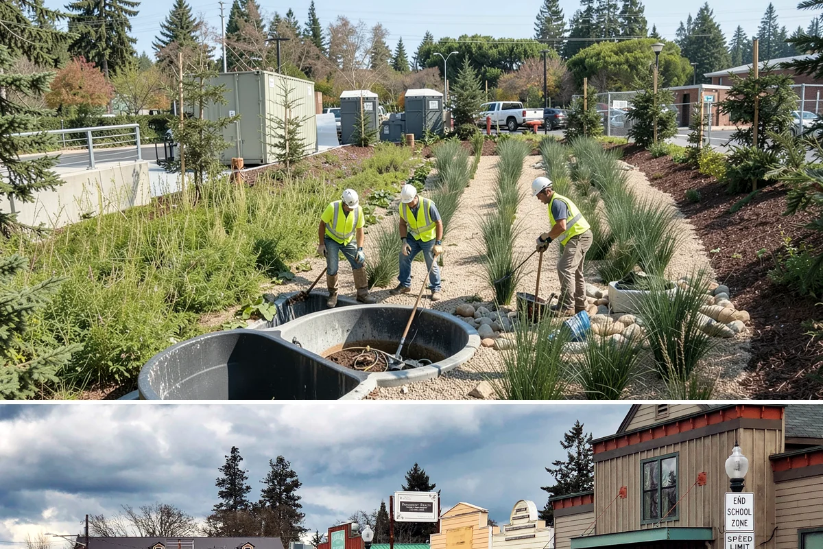 Holiday Lighting in Roy, Pierce County, WA - Installation occurs in November, maintenance runs through the holidays, and removal follows in January.