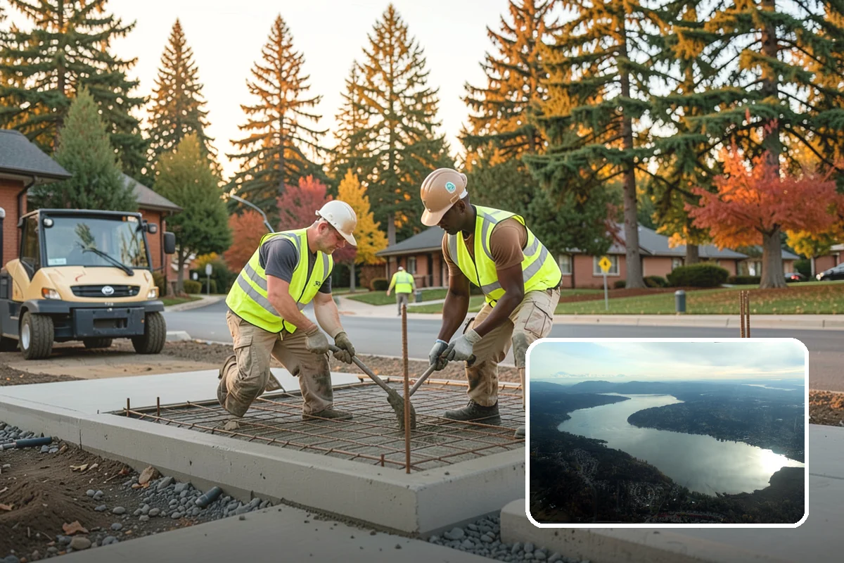 Holiday Lighting in Sammamish, King County, WA - Creates welcoming, festive public spaces during winter