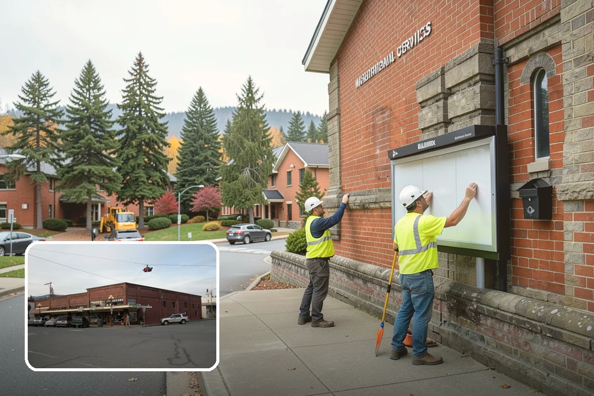 Holiday Lighting in Sedro-Woolley, Skagit County, WA - Creates welcoming, festive public spaces during winter