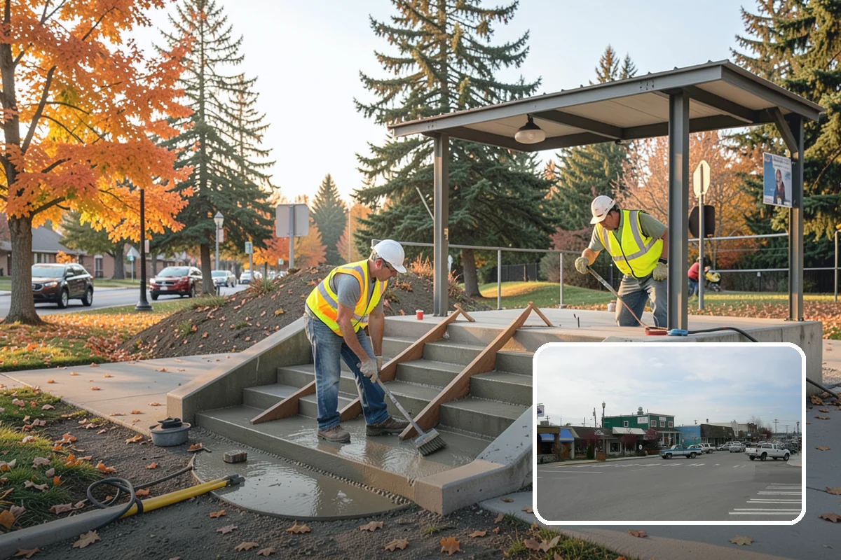 Holiday Lighting in Stanwood, Snohomish County, WA - Creates welcoming, festive public spaces during winter