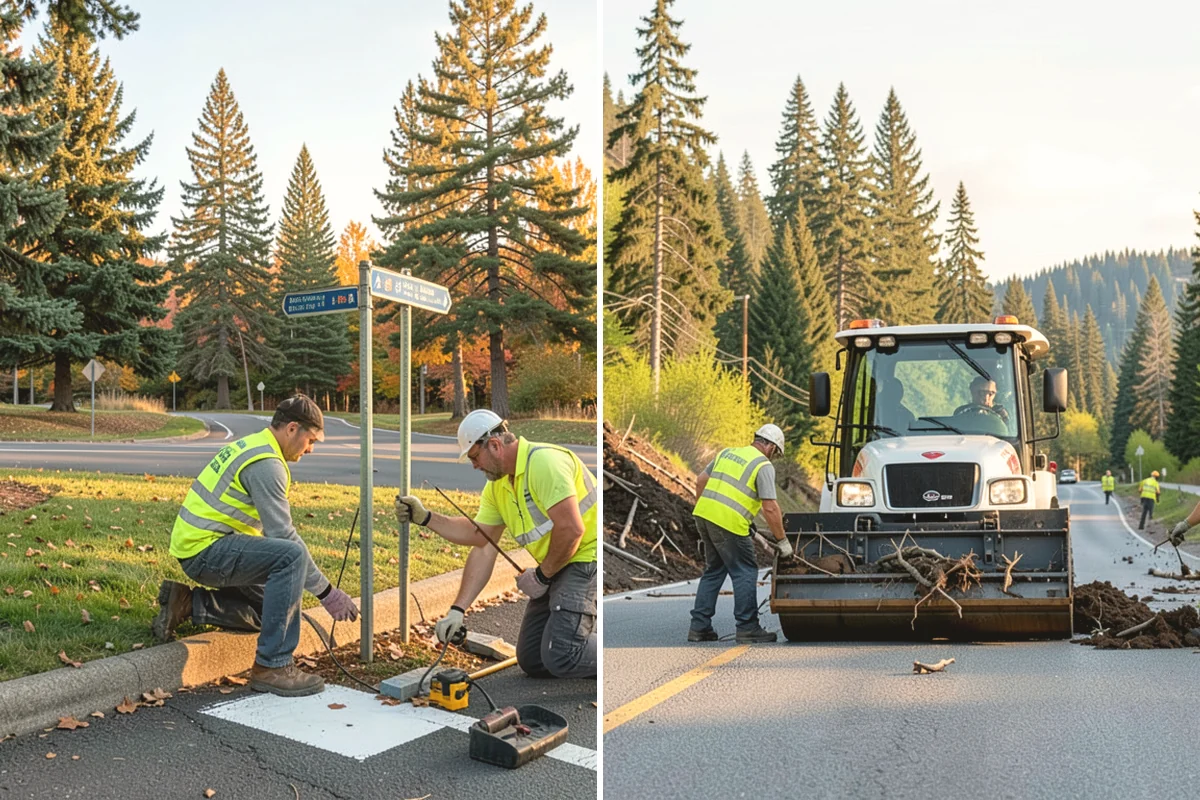 Holiday Lighting in Steilacoom, Pierce County, WA - Plan display layout, power sources, and attachment points