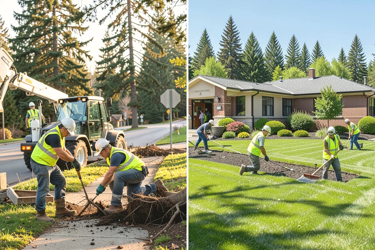 Holiday Lighting in University Place, Pierce County, WA - Plan display layout, power sources, and attachment points