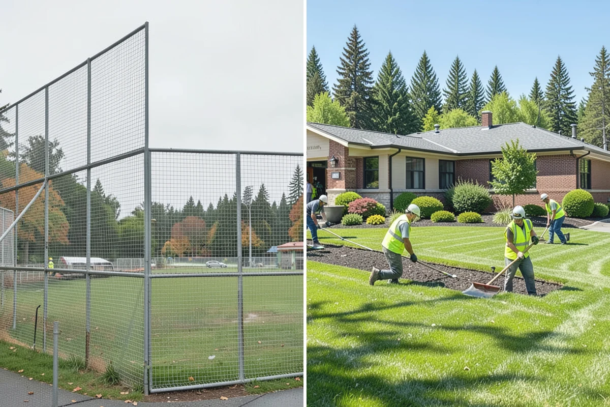Holiday Lighting in Woodinville, King County, WA - Plan display layout, power sources, and attachment points