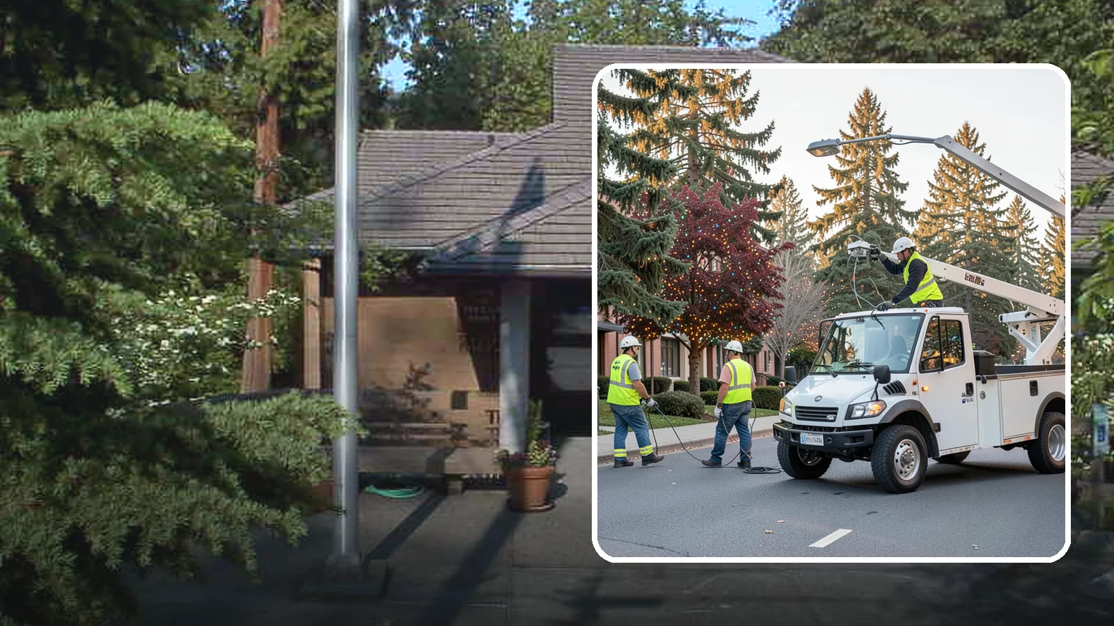 Holiday Lighting in Yarrow Point, King County, WA - Seasonal installation, maintenance, and removal of civic holiday lighting for downtowns and public spaces.