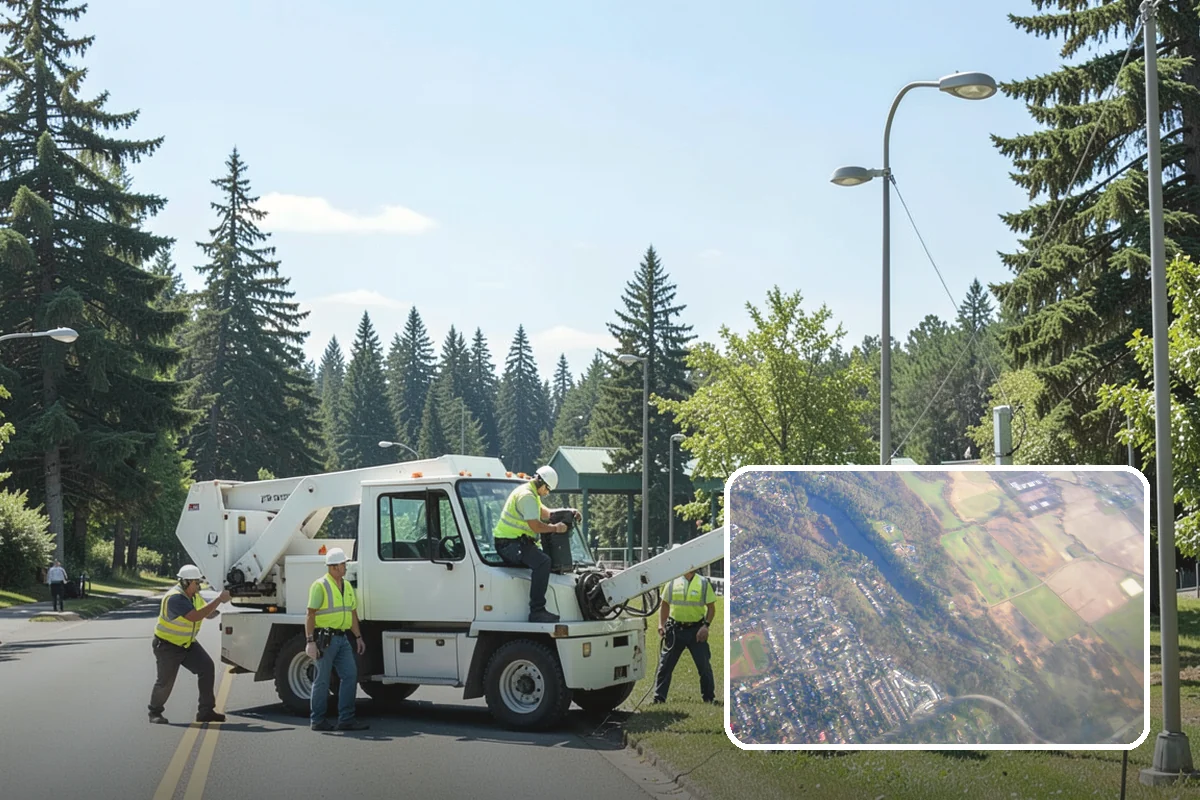 Holiday Tree Recycling in Algona, King County, WA - Trees diverted from landfill