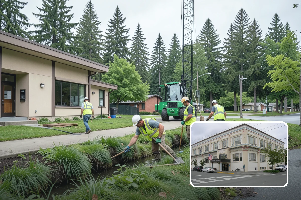 Holiday Tree Recycling in Anacortes, Skagit County, WA - Trees diverted from landfill
