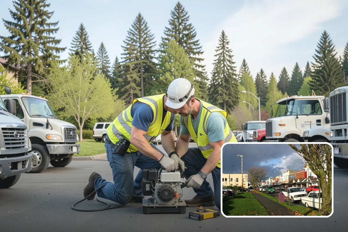 Holiday Tree Recycling in Arlington, Snohomish County, WA - Trees diverted from landfill
