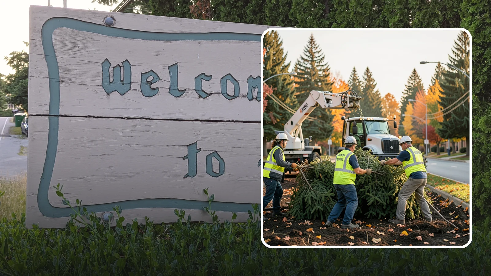Holiday Tree Recycling in Brier, Snohomish County, WA - Post-holiday collection and recycling of Christmas trees into mulch or compost.
