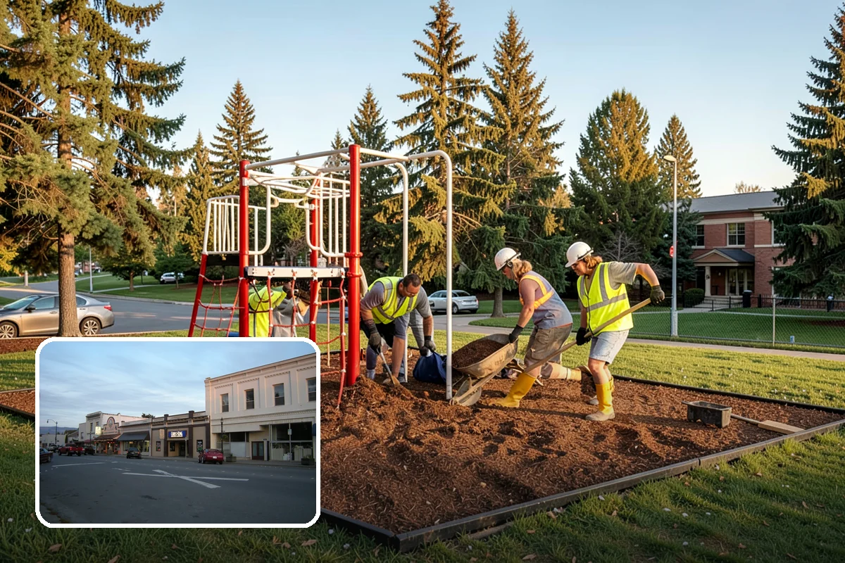 Holiday Tree Recycling in Burlington, Skagit County, WA - Trees diverted from landfill