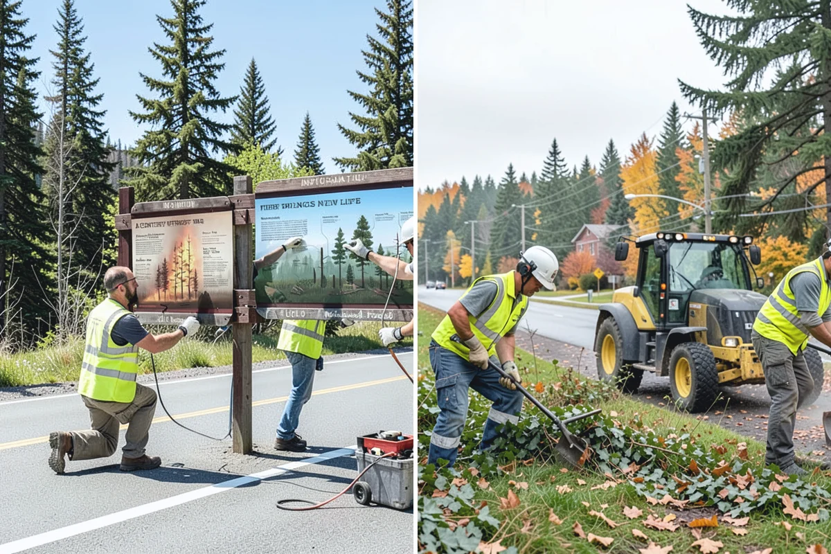 Holiday Tree Recycling in Coupeville, Island County, WA - Set collection points or a pickup window