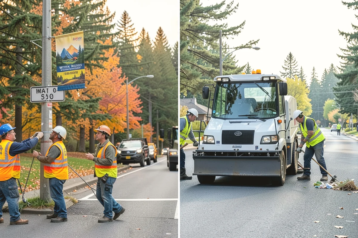 Holiday Tree Recycling in Duvall, King County, WA - Set collection points or a pickup window
