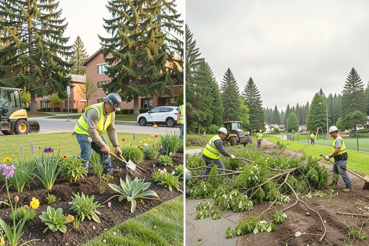 Holiday Tree Recycling in Eatonville, Pierce County, WA - Set collection points or a pickup window