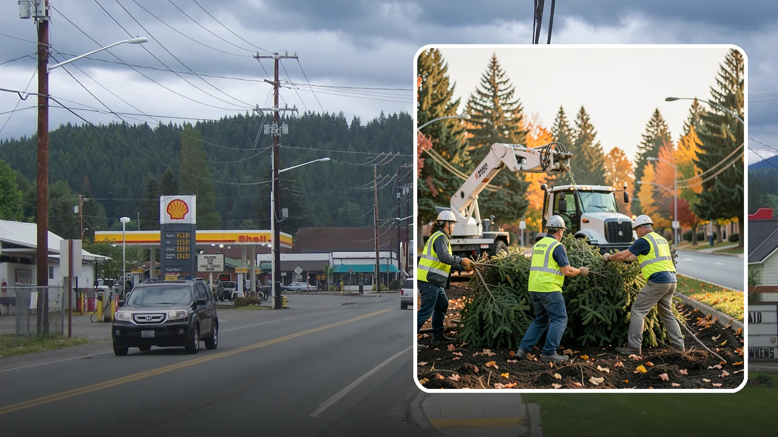 Holiday Tree Recycling in Granite Falls, Snohomish County, WA - Post-holiday collection and recycling of Christmas trees into mulch or compost.