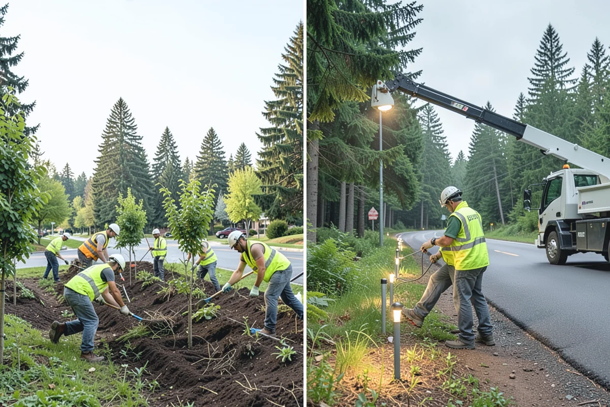 Holiday Tree Recycling in Granite Falls, Snohomish County, WA - Set collection points or a pickup window