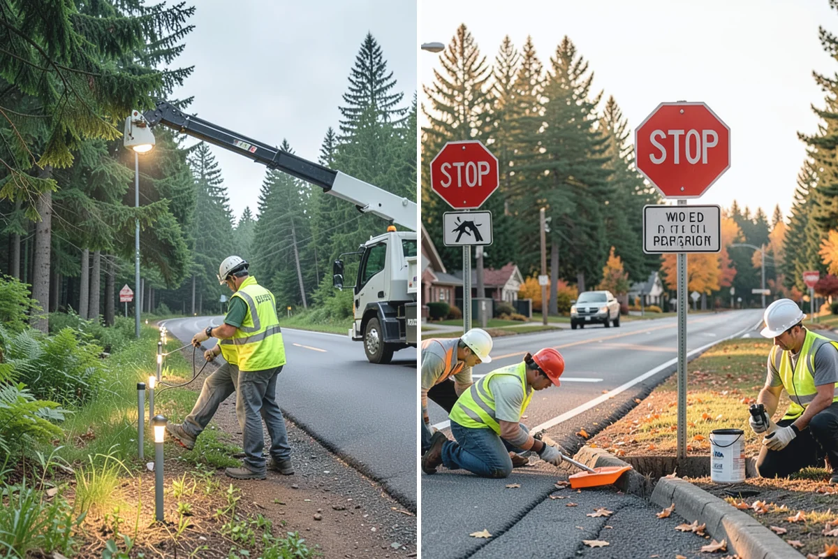 Holiday Tree Recycling in Hamilton, Skagit County, WA - Set collection points or a pickup window