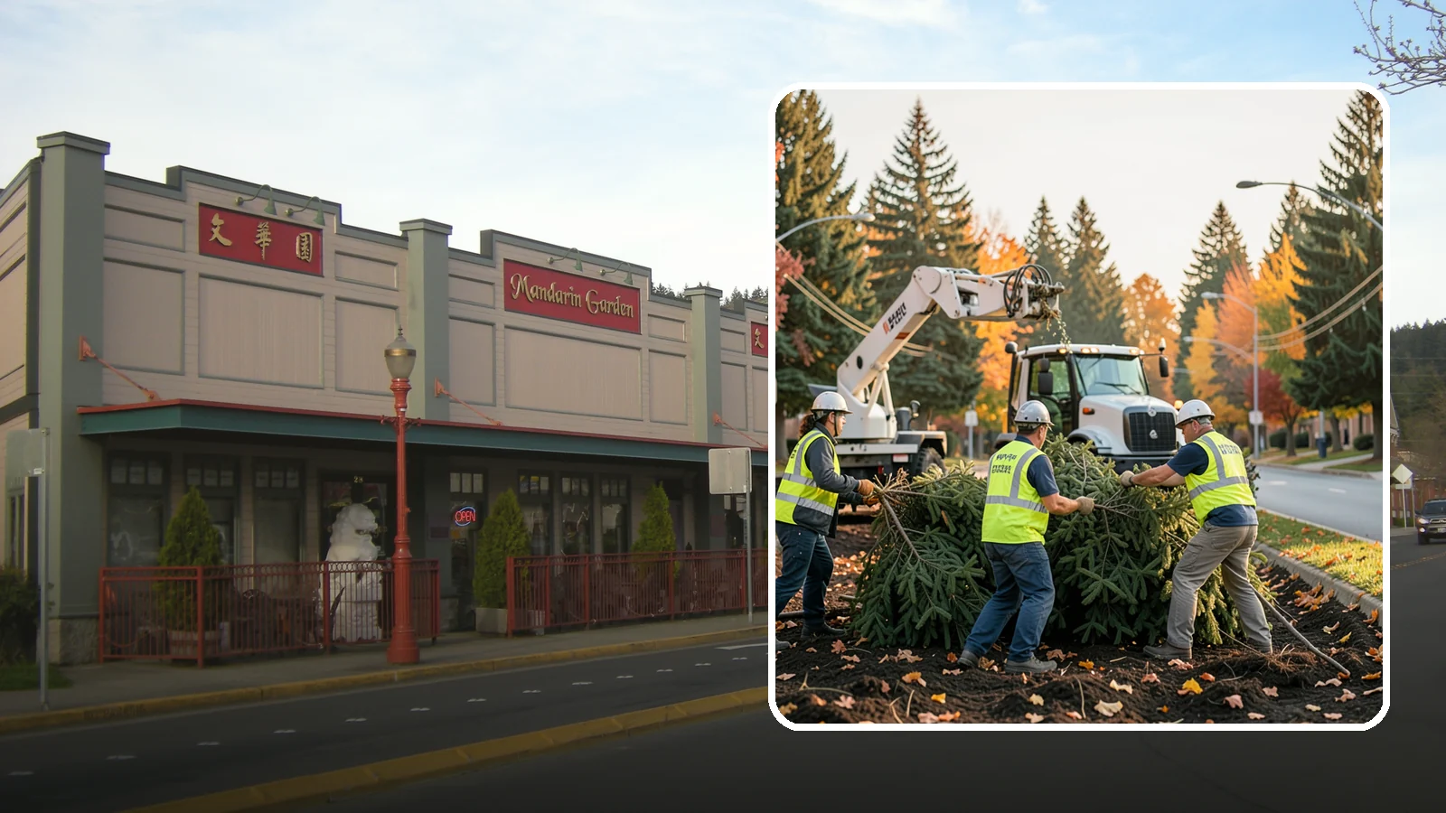 Holiday Tree Recycling in Issaquah, King County, WA - Post-holiday collection and recycling of Christmas trees into mulch or compost.