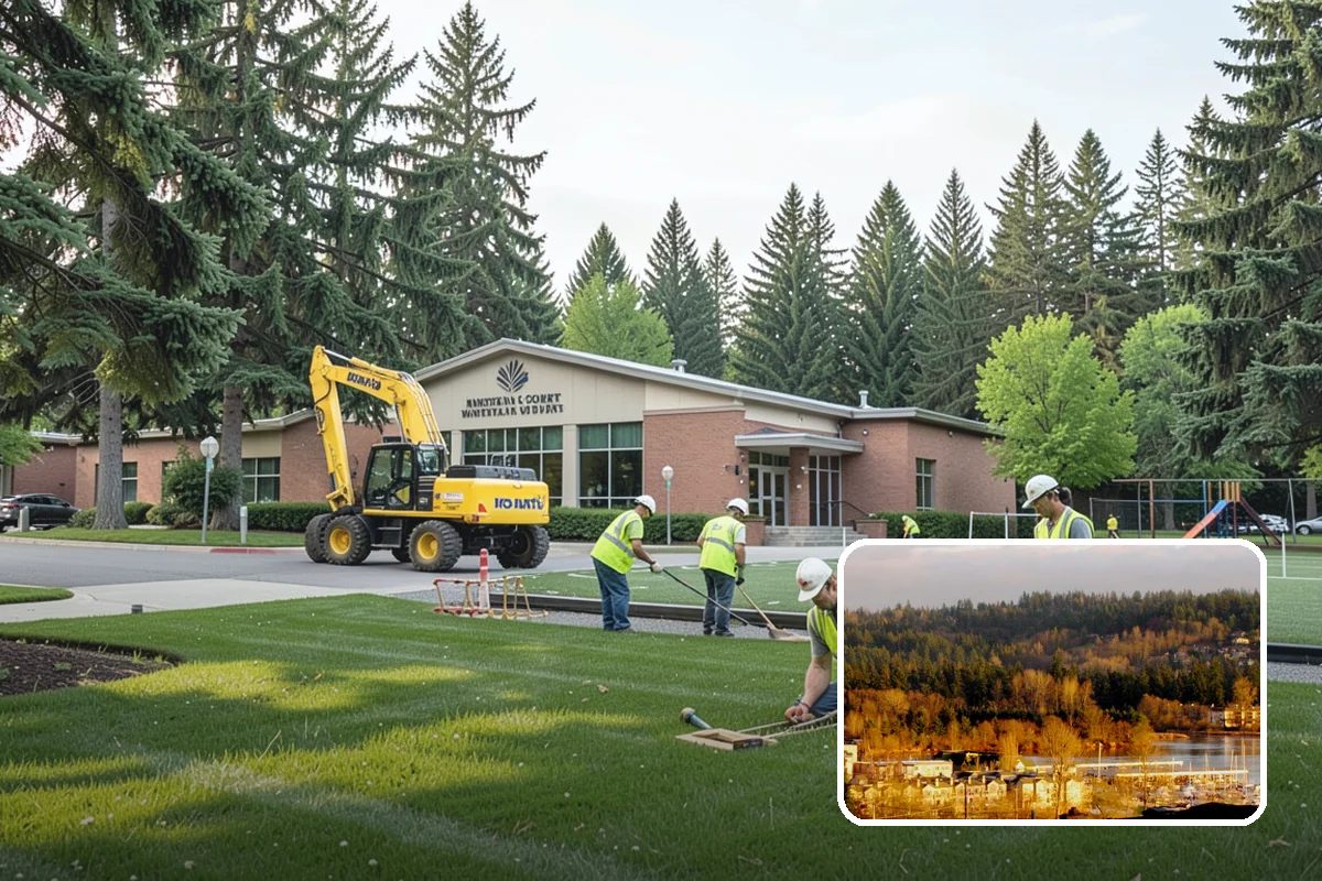 Holiday Tree Recycling in Kenmore, King County, WA - Trees diverted from landfill