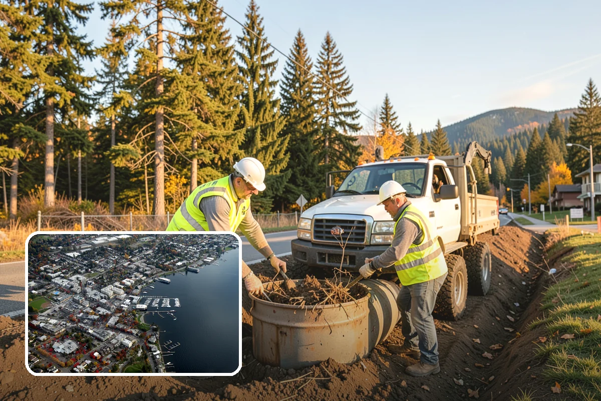 Holiday Tree Recycling in Kirkland, King County, WA - Trees diverted from landfill