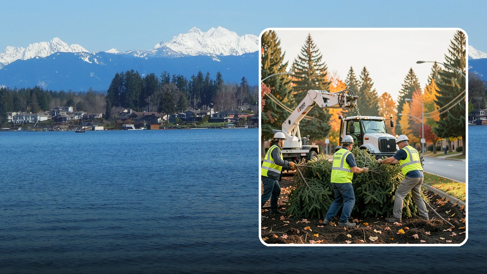 Holiday Tree Recycling in Lake Stevens, Snohomish County, WA - Post-holiday collection and recycling of Christmas trees into mulch or compost.