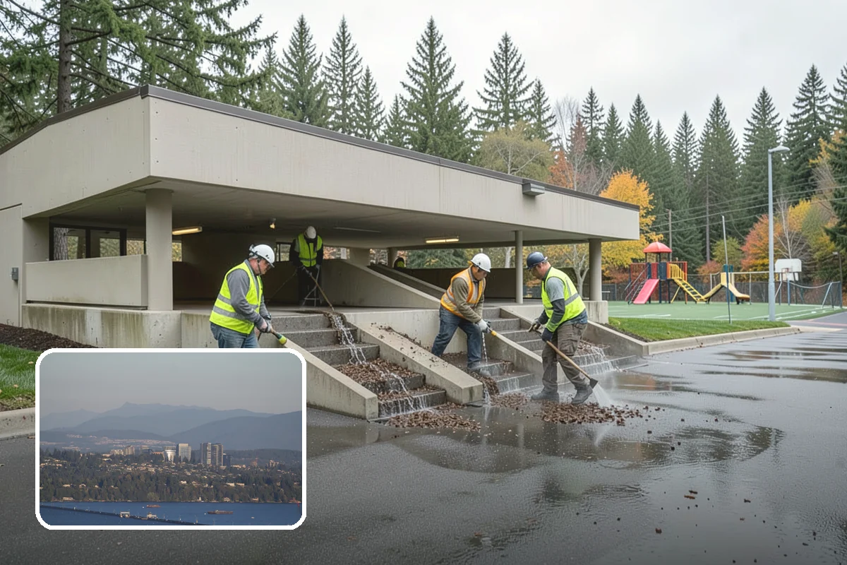Holiday Tree Recycling in Medina, King County, WA - Trees diverted from landfill