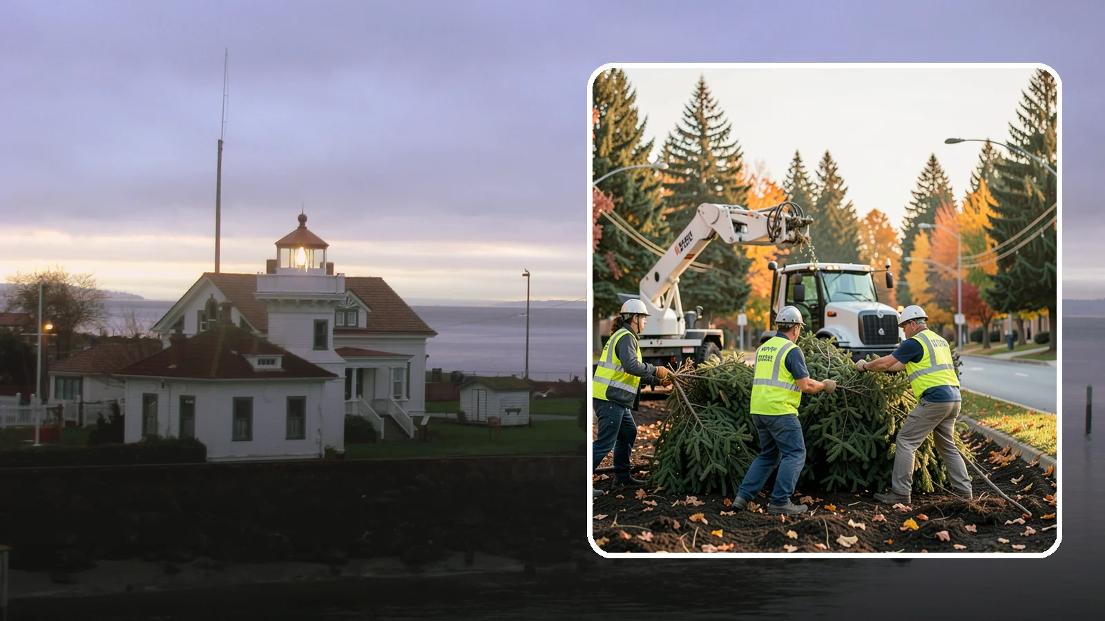Holiday Tree Recycling in Mukilteo, Snohomish County, WA - Post-holiday collection and recycling of Christmas trees into mulch or compost.