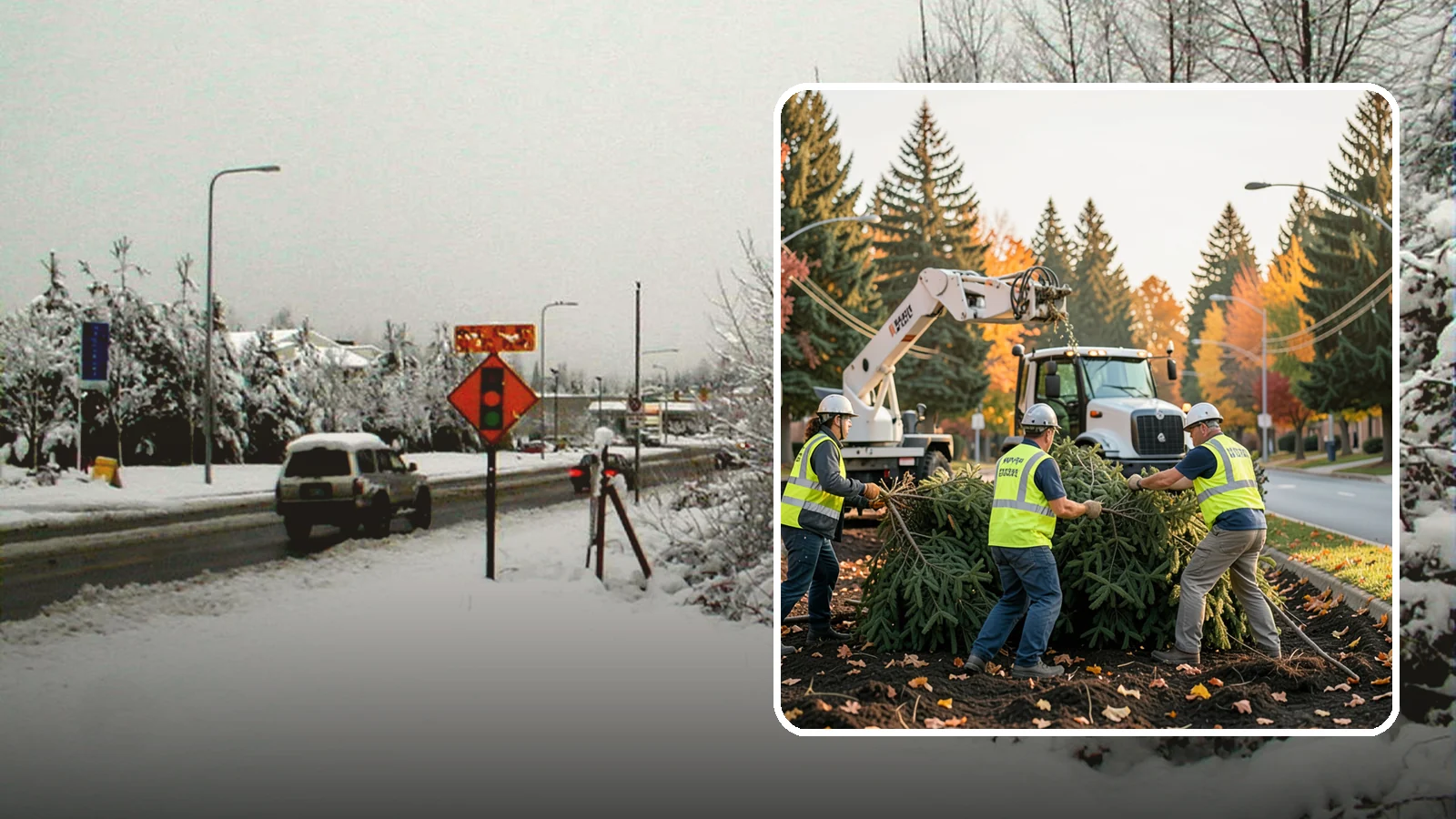 Holiday Tree Recycling in Newcastle, King County, WA - Post-holiday collection and recycling of Christmas trees into mulch or compost.
