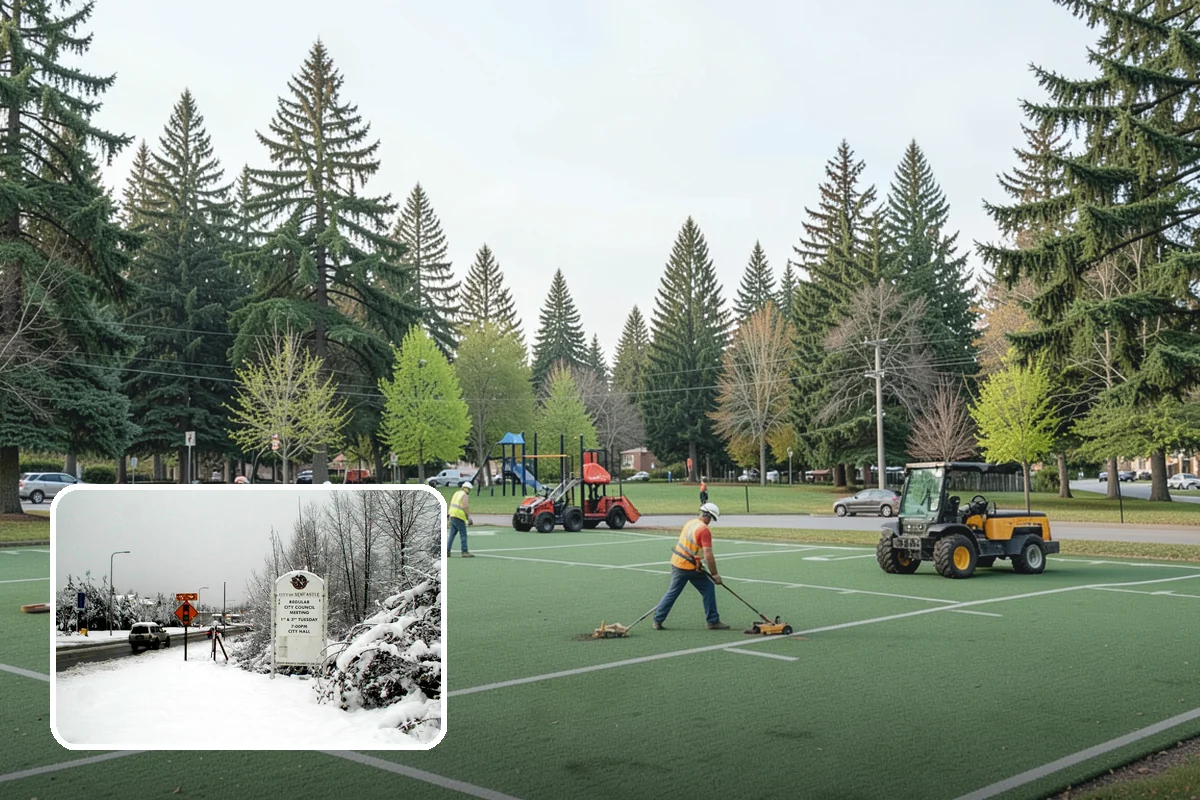 Holiday Tree Recycling in Newcastle, King County, WA - Trees diverted from landfill