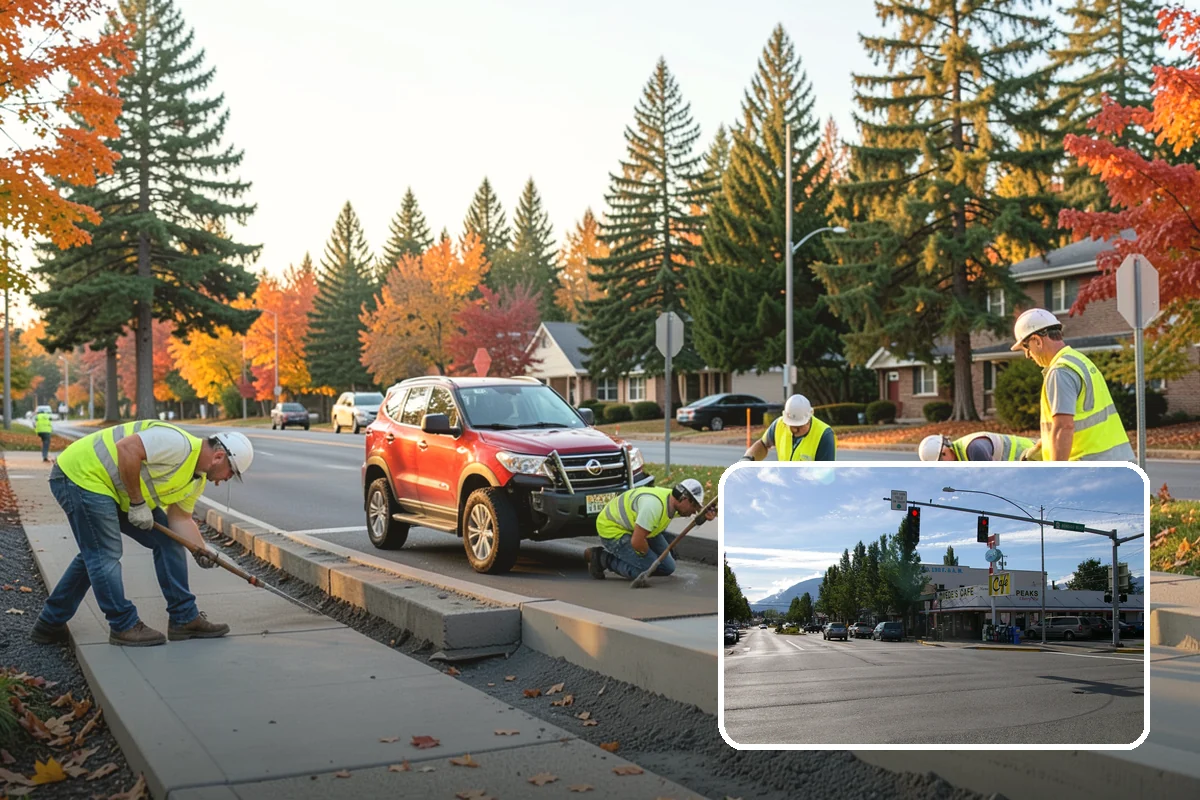 Holiday Tree Recycling in North Bend, King County, WA - Trees diverted from landfill