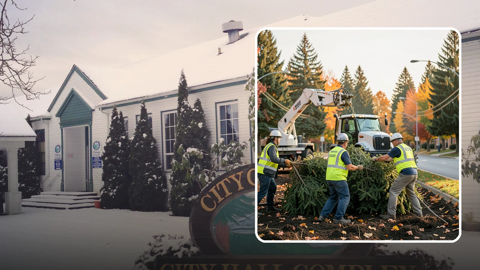 Holiday Tree Recycling in Pacific, King County, WA - Post-holiday collection and recycling of Christmas trees into mulch or compost.
