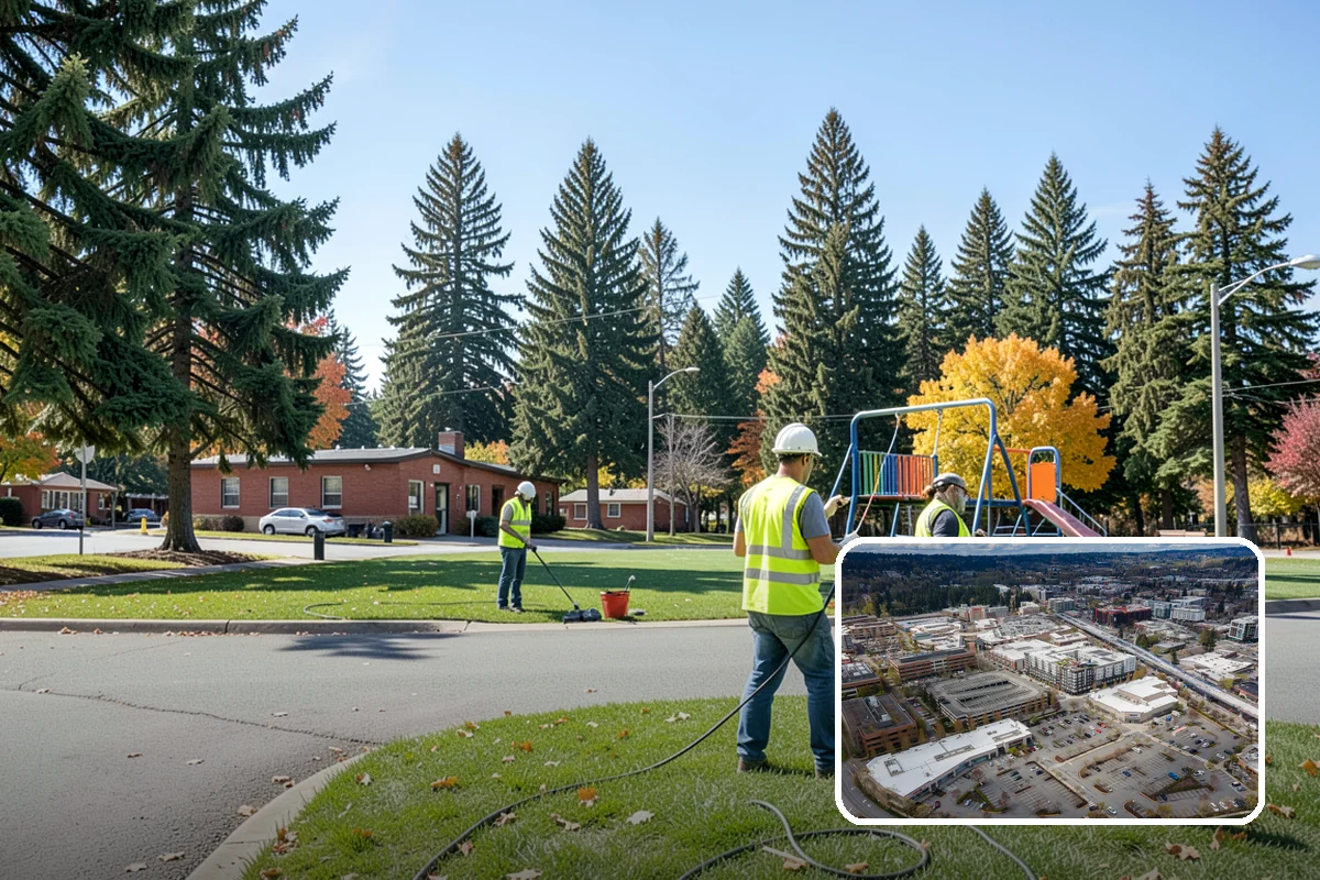Holiday Tree Recycling in Redmond, King County, WA - Trees diverted from landfill