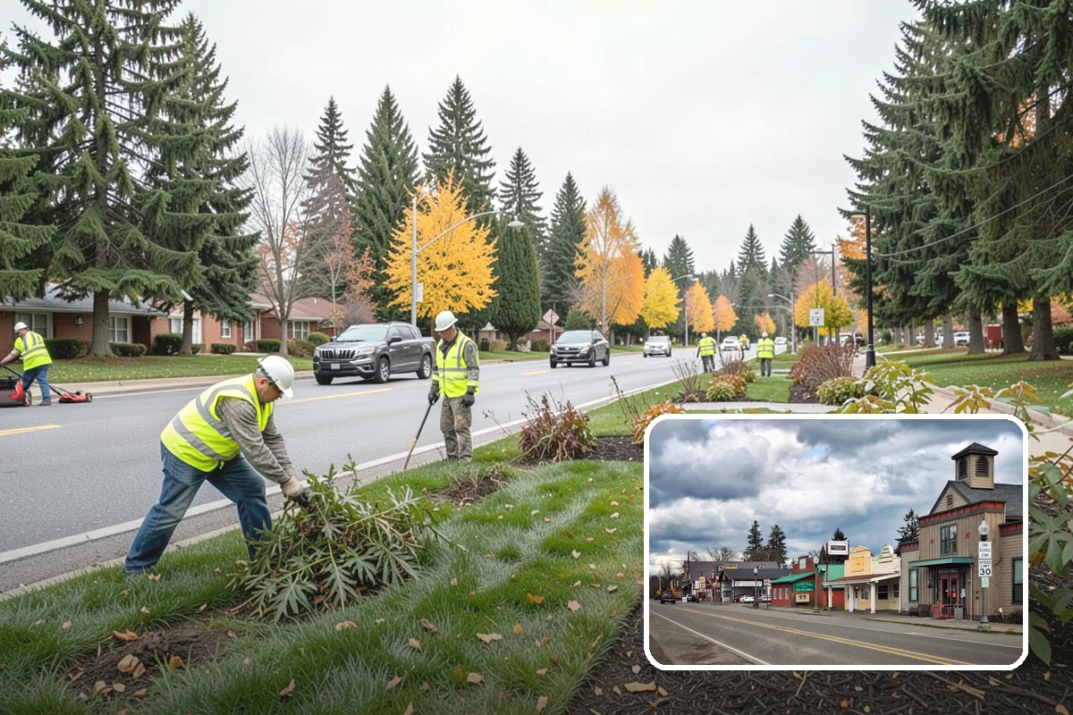 Holiday Tree Recycling in Roy, Pierce County, WA - Trees diverted from landfill