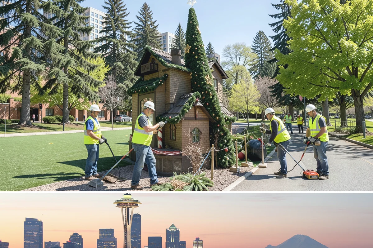 Holiday Tree Recycling in Seattle, King County, WA - The program runs in the weeks following the winter holidays, typically through January.