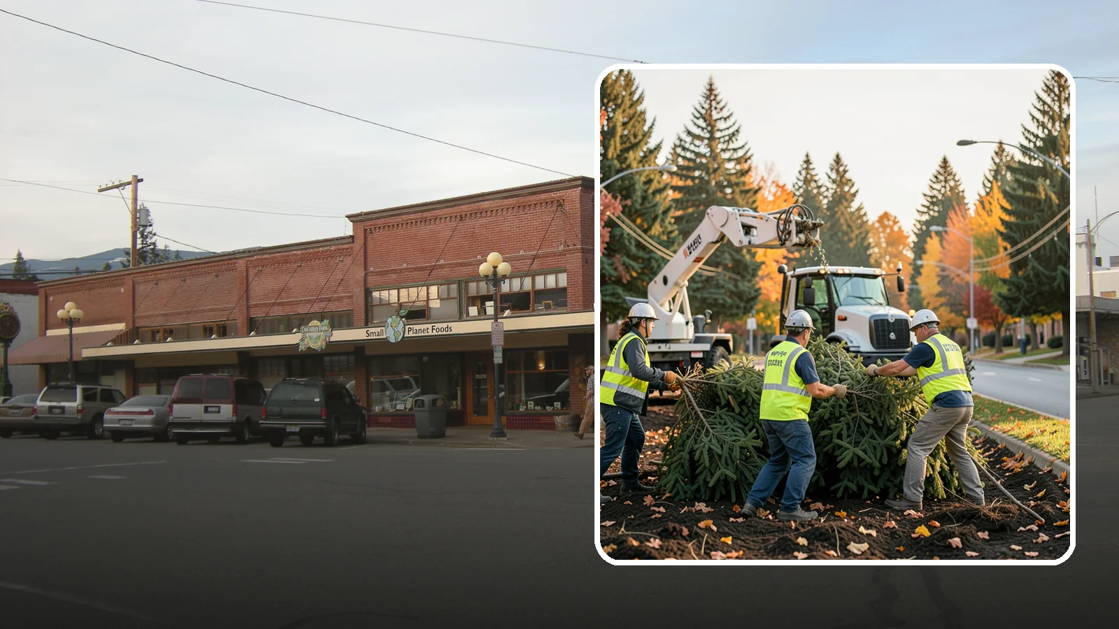 Holiday Tree Recycling in Sedro-Woolley, Skagit County, WA - Post-holiday collection and recycling of Christmas trees into mulch or compost.