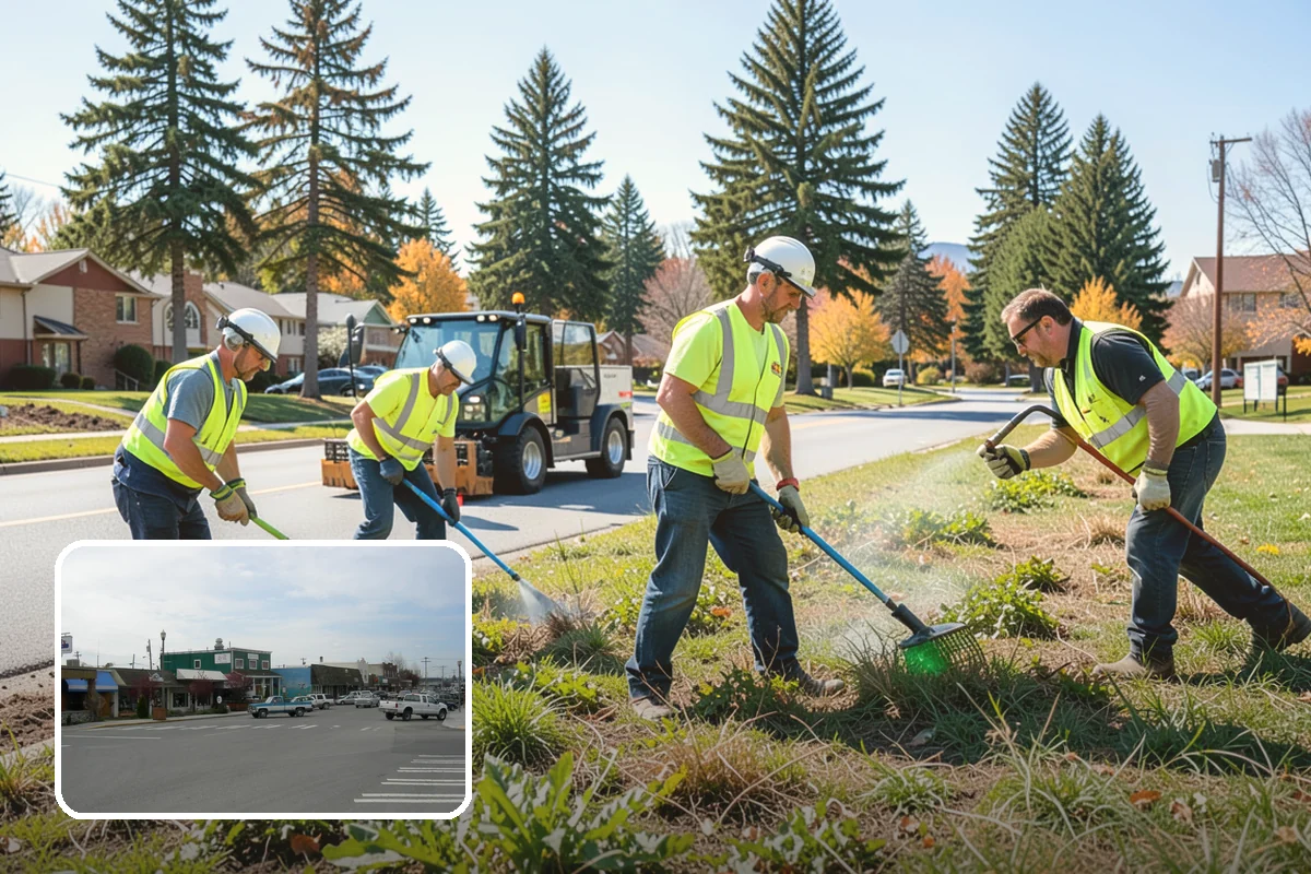 Holiday Tree Recycling in Stanwood, Snohomish County, WA - Trees diverted from landfill