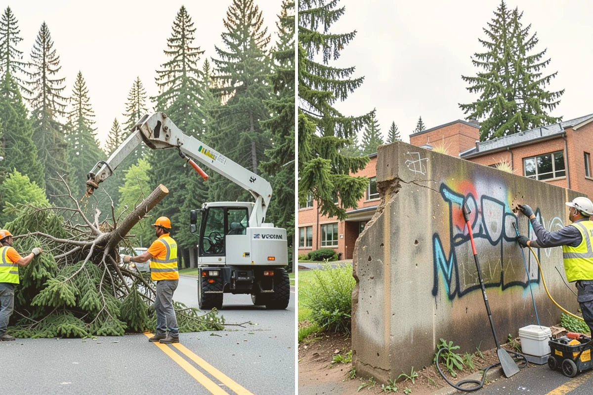 Holiday Tree Recycling in Stanwood, Snohomish County, WA - Set collection points or a pickup window