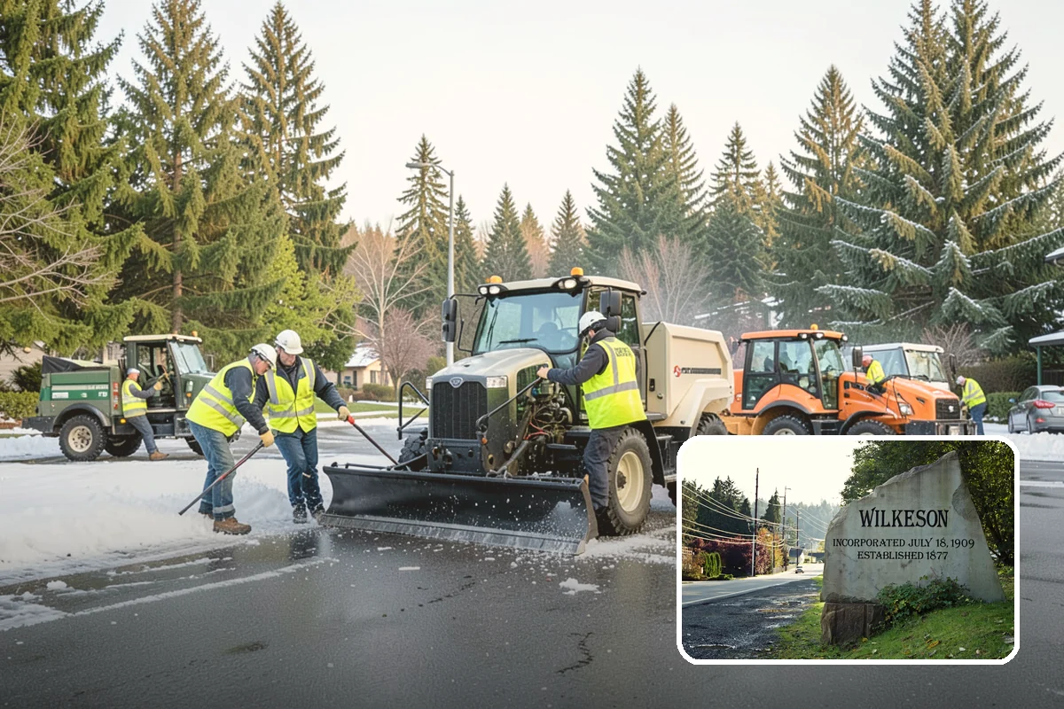 Holiday Tree Recycling in Wilkeson, Pierce County, WA - Trees diverted from landfill