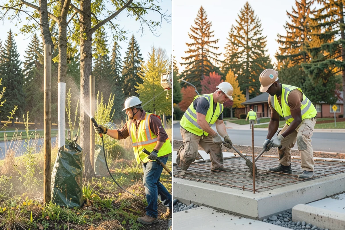 Holiday Tree Recycling in Woodinville, King County, WA - Set collection points or a pickup window