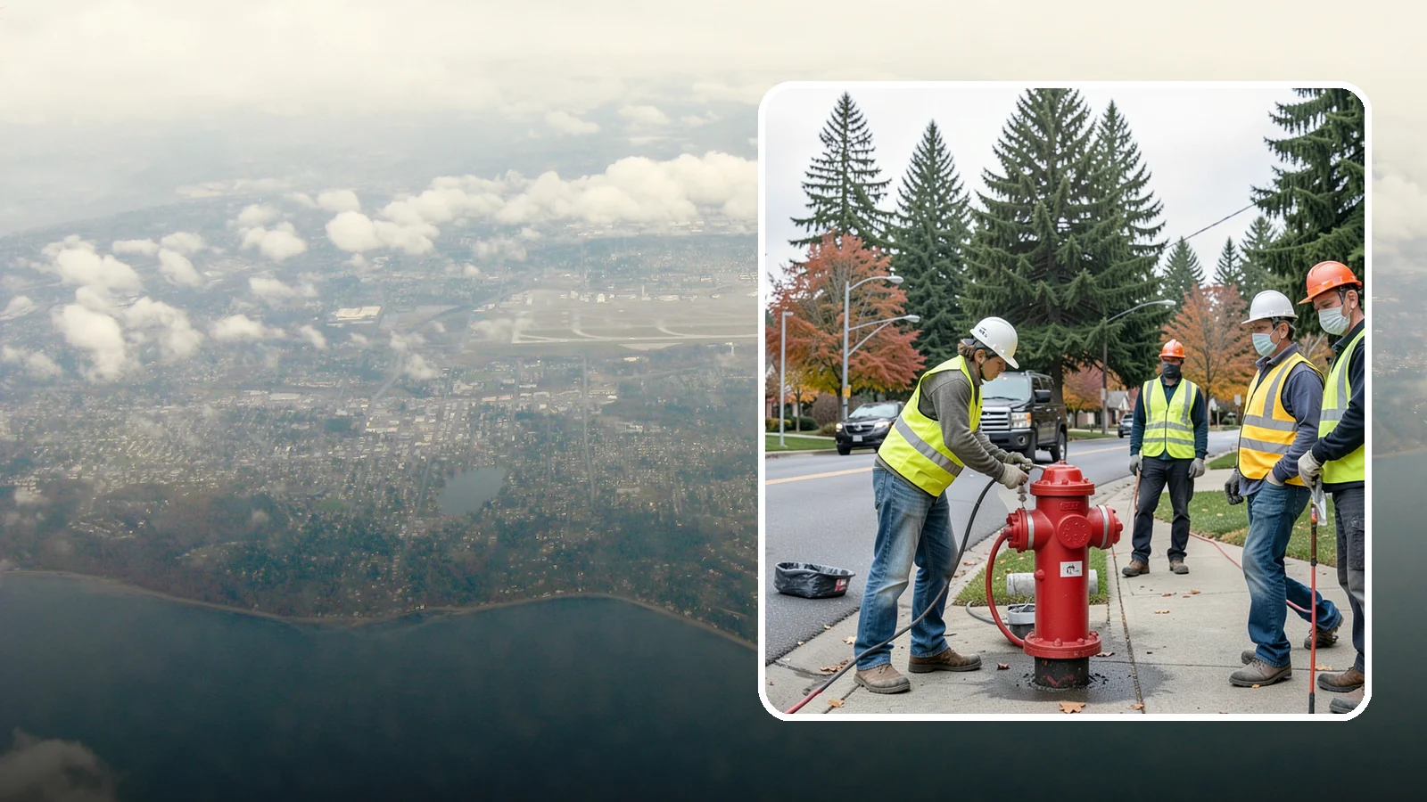Hydrant Painting in Burien, King County, WA - Cleaning and repainting of fire hydrants for visibility, corrosion protection, and color coding.